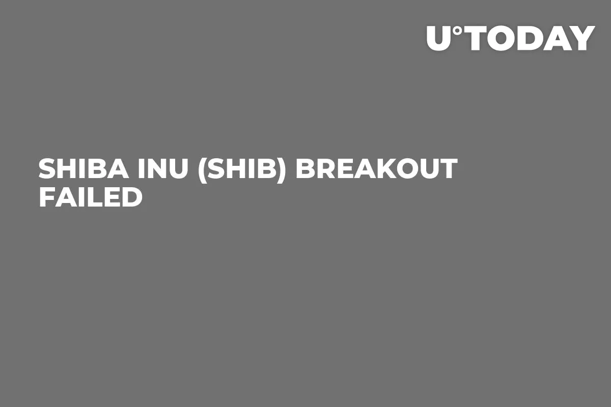 Shiba Inu (SHIB) Breakout Failed