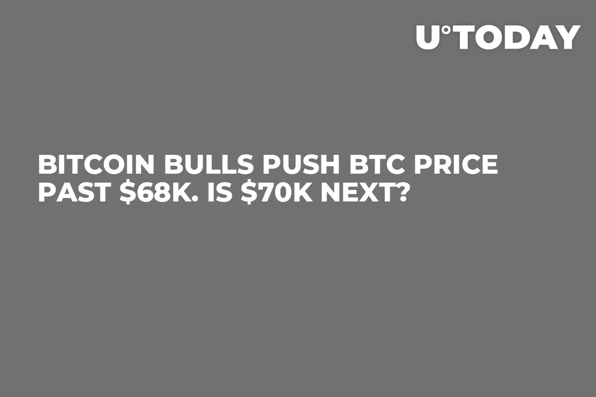 Bitcoin Bulls Push BTC Price Past $68K. Is $70K Next?