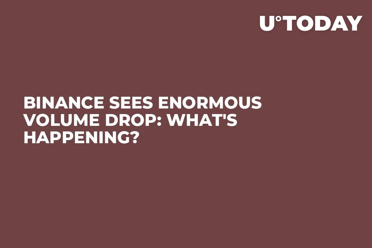 Binance Sees Enormous Volume Drop: What's Happening?