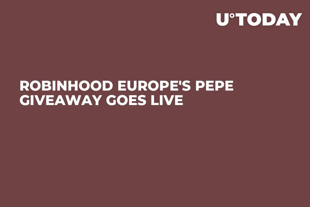 Robinhood Europe's PEPE Giveaway Goes Live