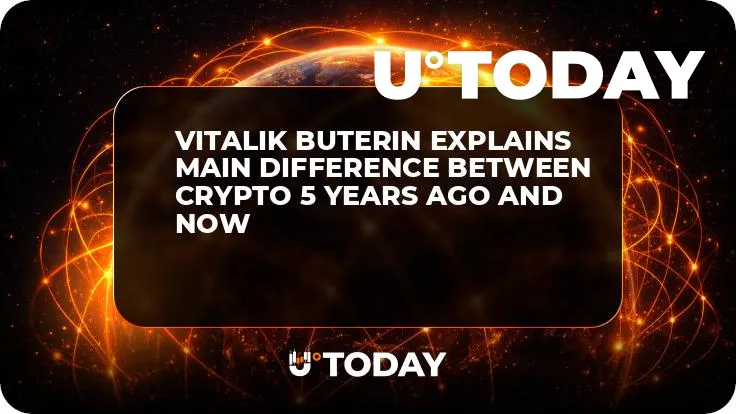 Vitalik Buterin Explains Main Difference Between Crypto 5 Years Ago and Now
