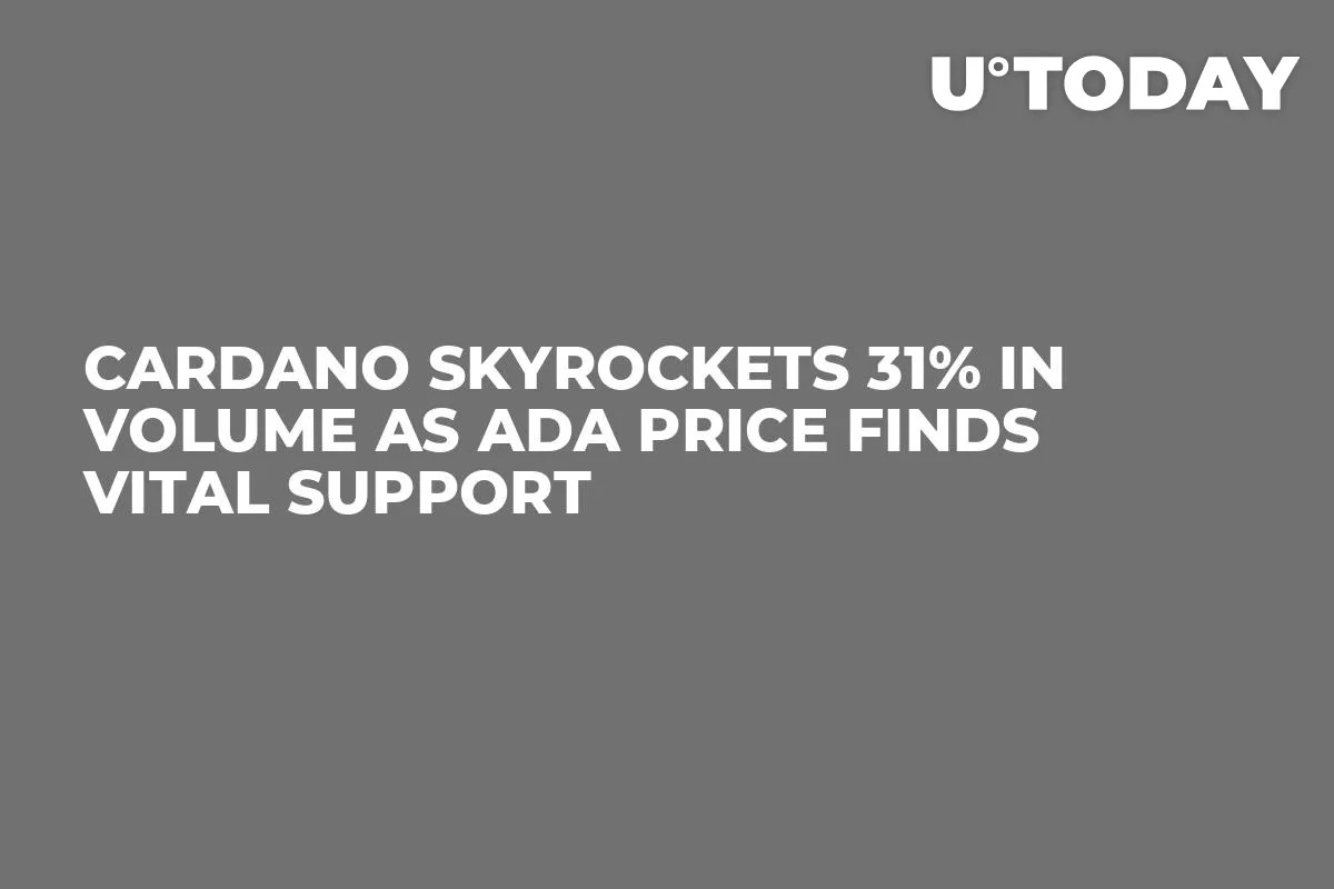 Cardano Skyrockets 31% in Volume as ADA Price Finds Vital Support