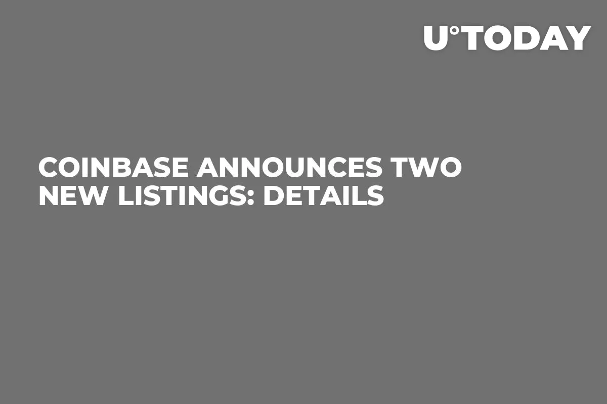 Coinbase Announces Two New Listings: Details