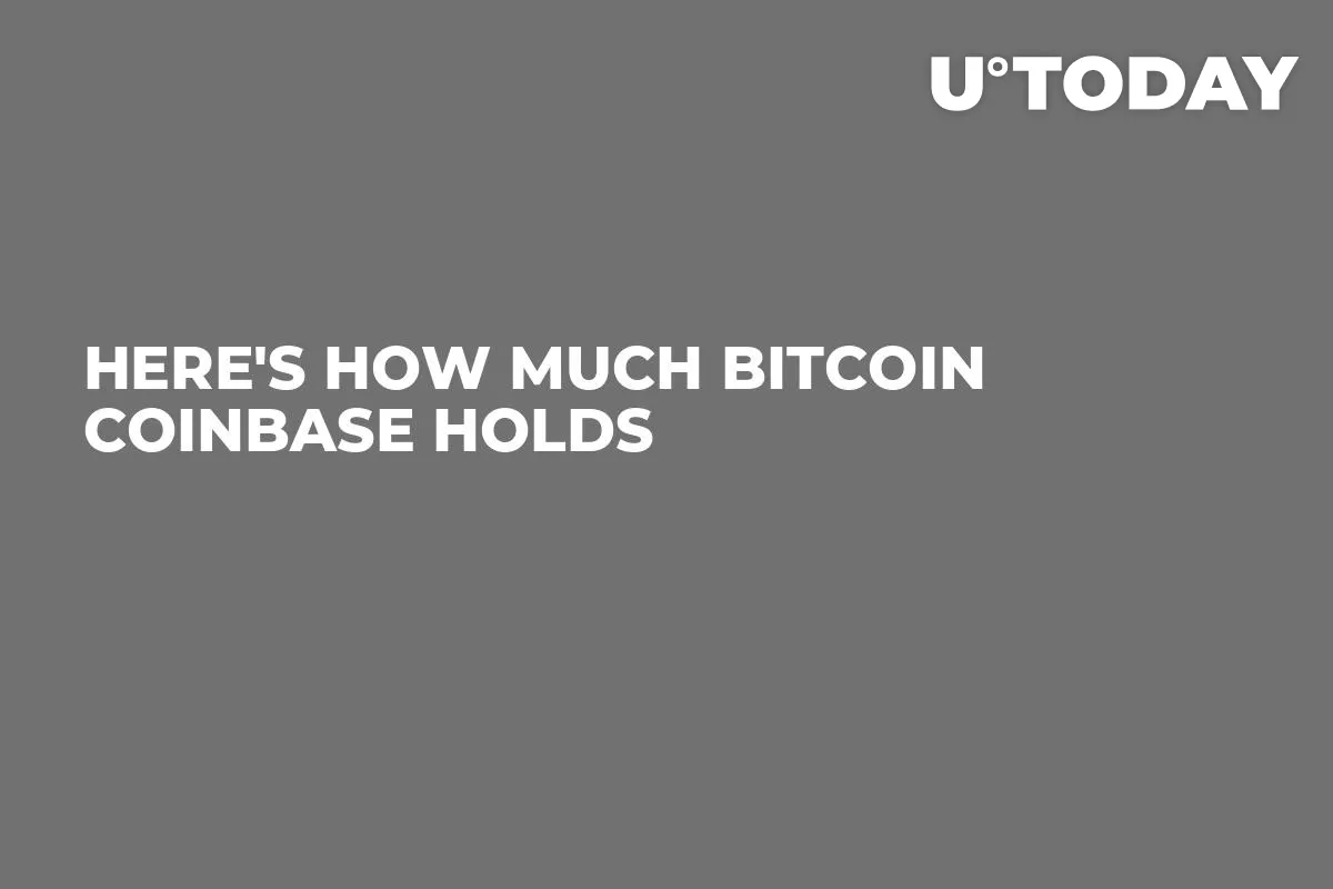 Here's How Much Bitcoin Coinbase Holds