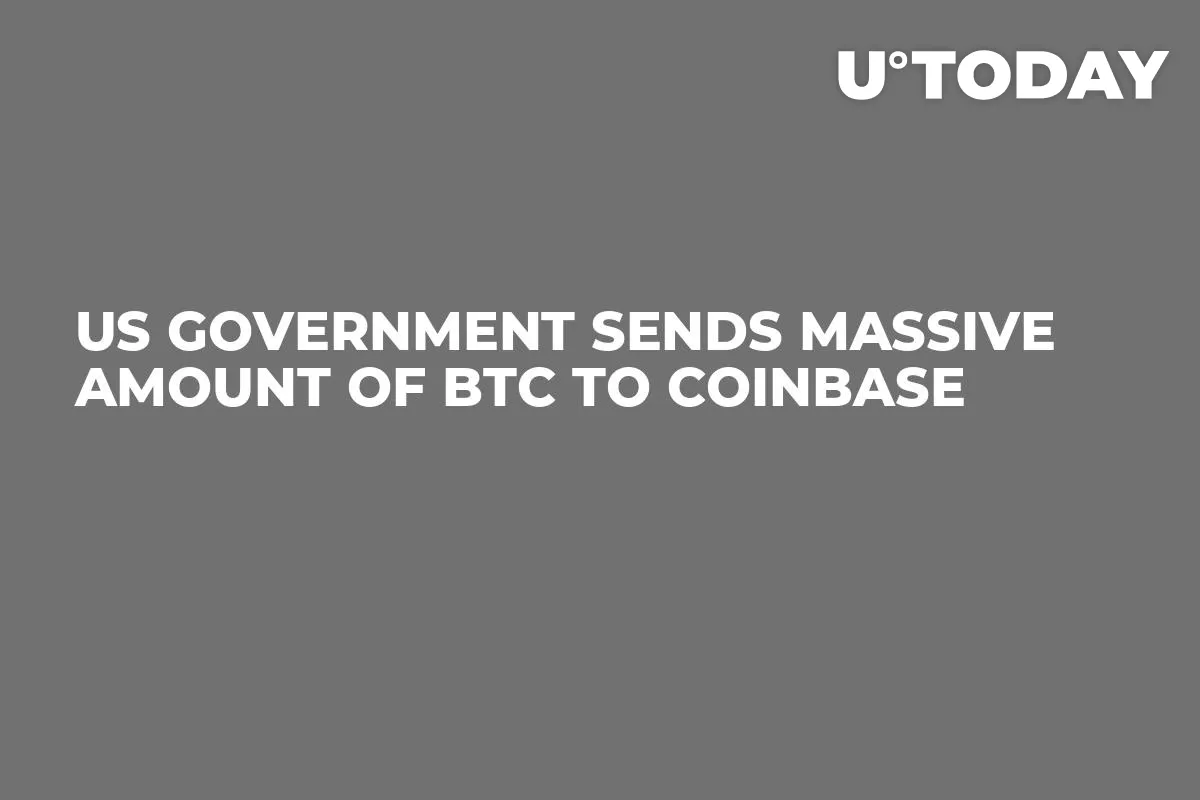 US Government Sends Massive Amount of BTC to Coinbase
