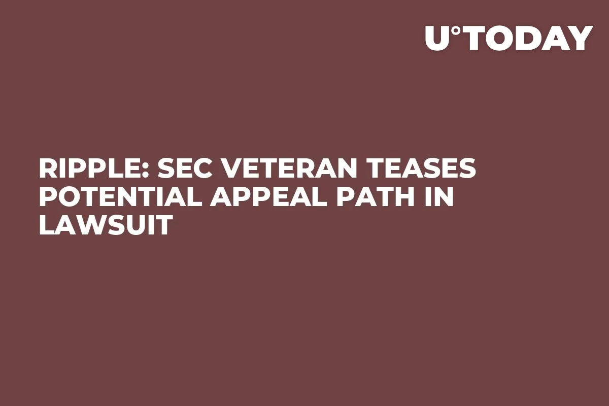 Ripple: SEC Veteran Teases Potential Appeal Path in Lawsuit