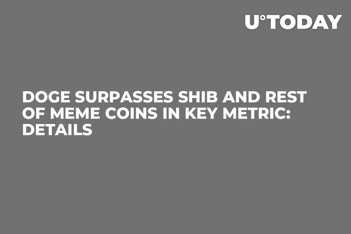 DOGE Surpasses SHIB and Rest of Meme Coins in Key Metric: Details
