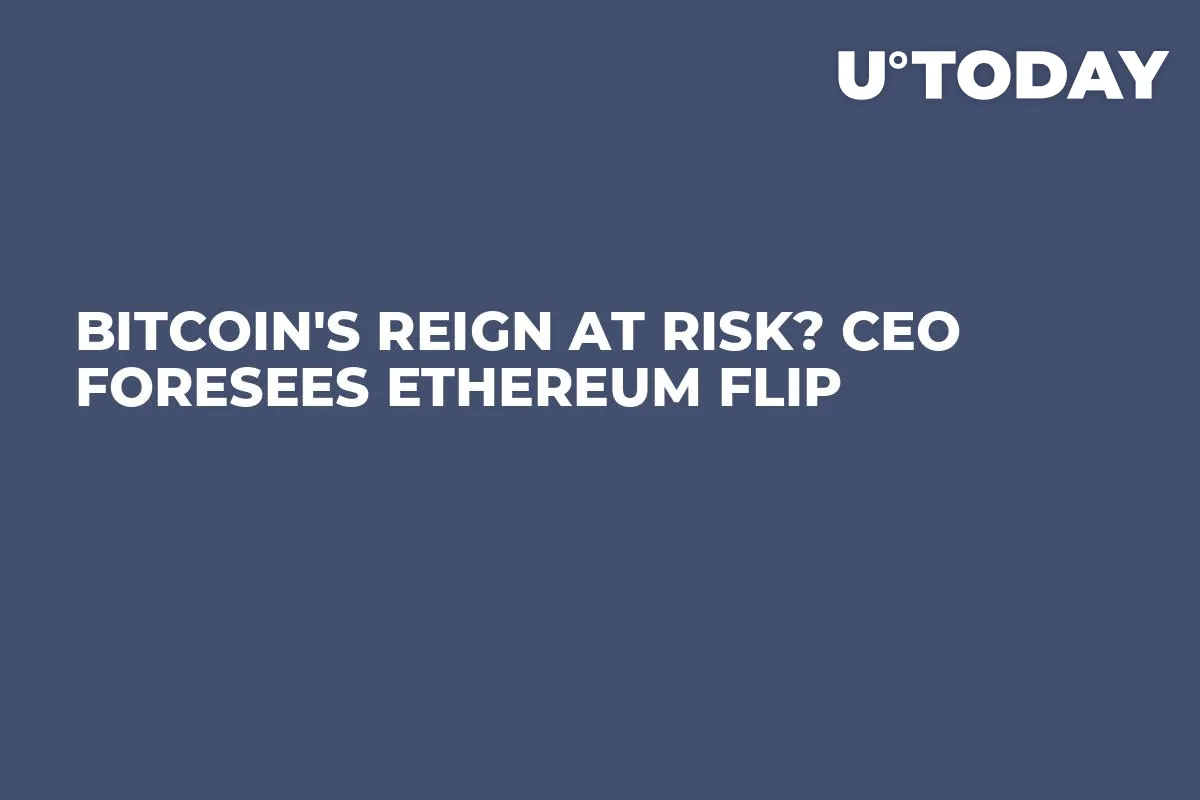Bitcoin's Reign at Risk? CEO Foresees Ethereum Flip