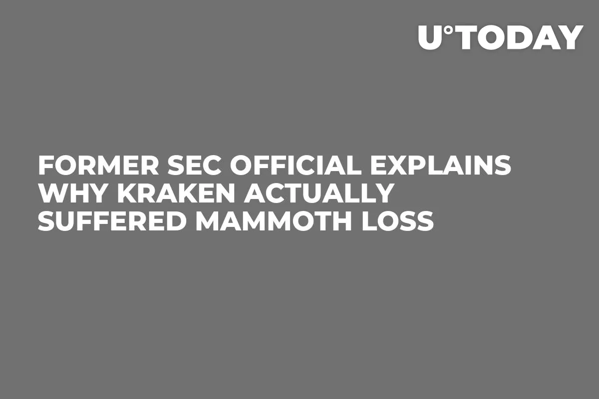 Former SEC Official Explains Why Kraken Actually Suffered Mammoth Loss