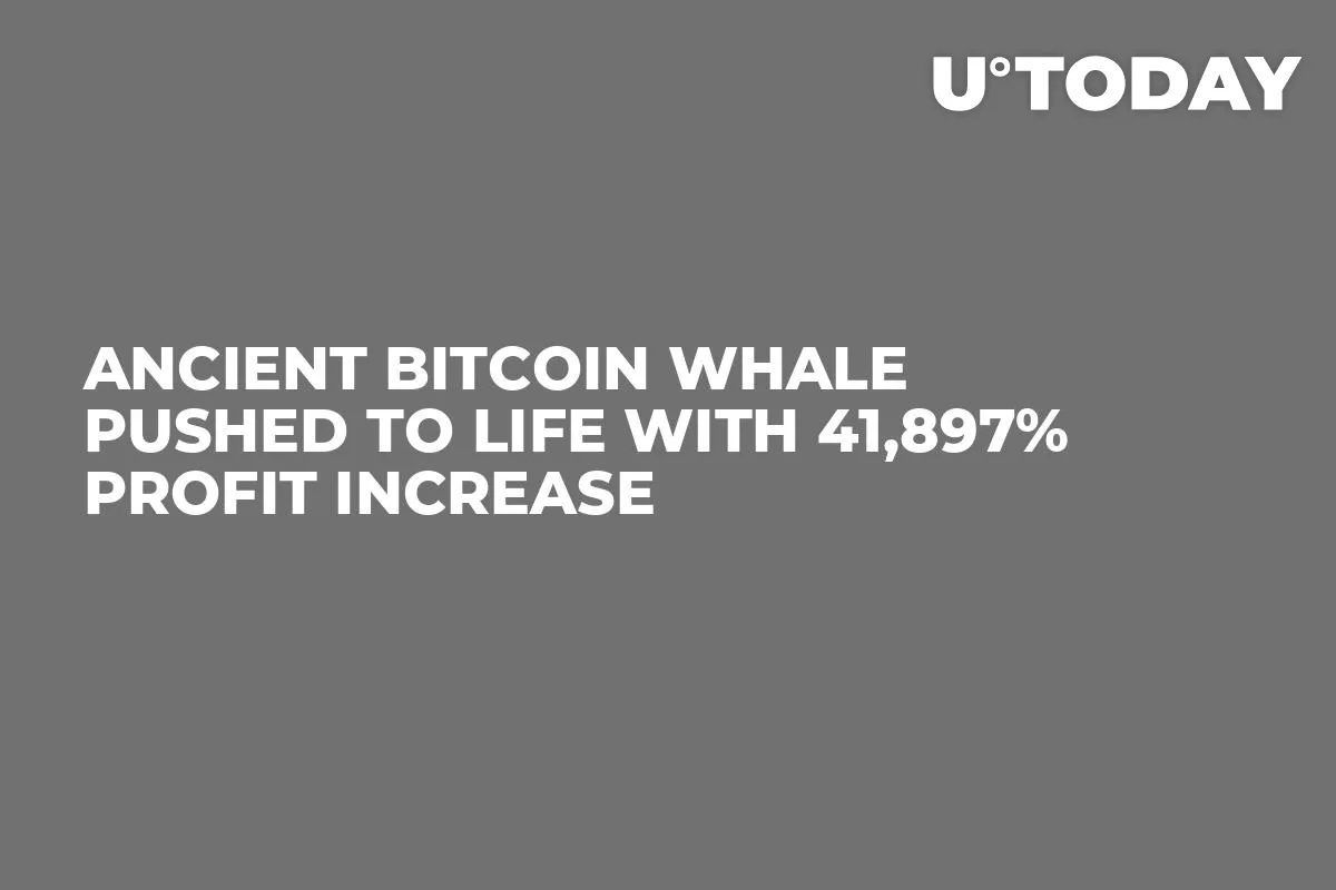 Ancient Bitcoin Whale Pushed to Life with 41,897% Profit Increase