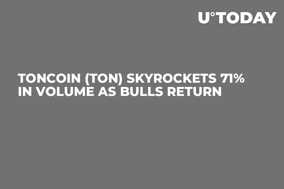 Toncoin (TON) Skyrockets 71% in Volume as Bulls Return