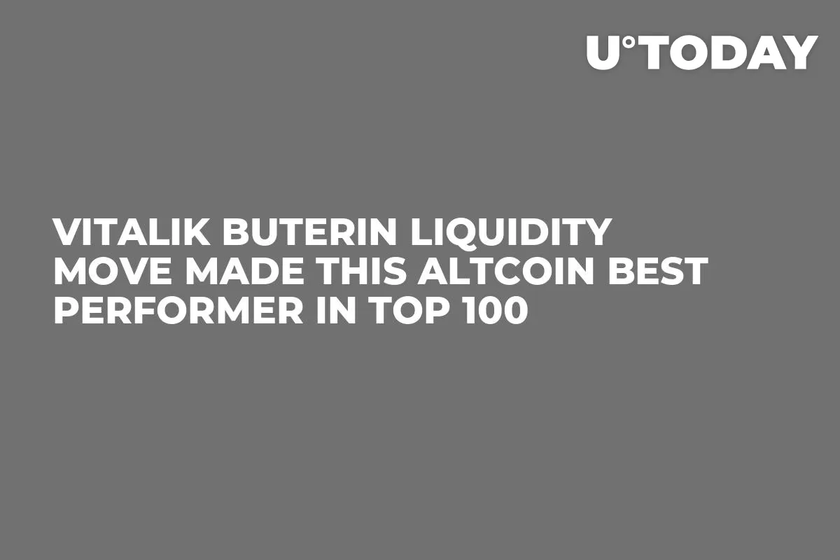 Vitalik Buterin Liquidity Move Made This Altcoin Best Performer in Top 100