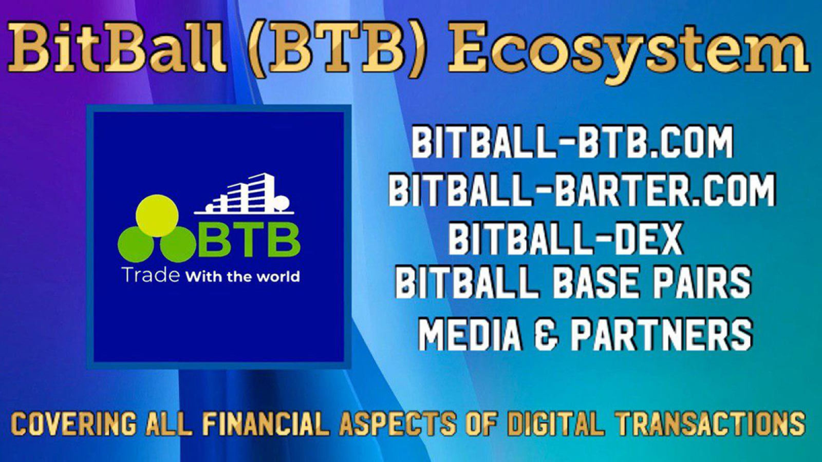 BitBall Ecosystem - All in One Cryptocurrency Covering All Aspects of Financial Transactions via BTB Build on Ethereum Blockchain