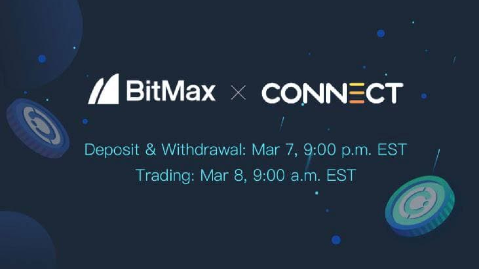 Connect Financial to List CNFI Tokens With BitMax