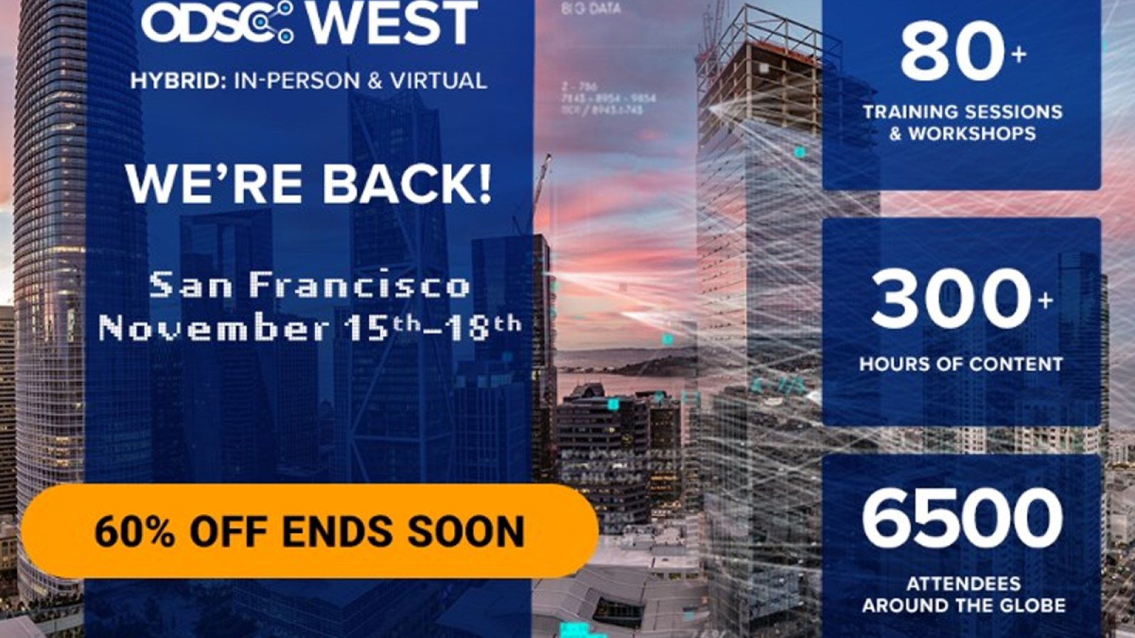 ODSC West 2021 to Become the Largest Hybrid Data Science and Machine Learning Conference this November 16-18