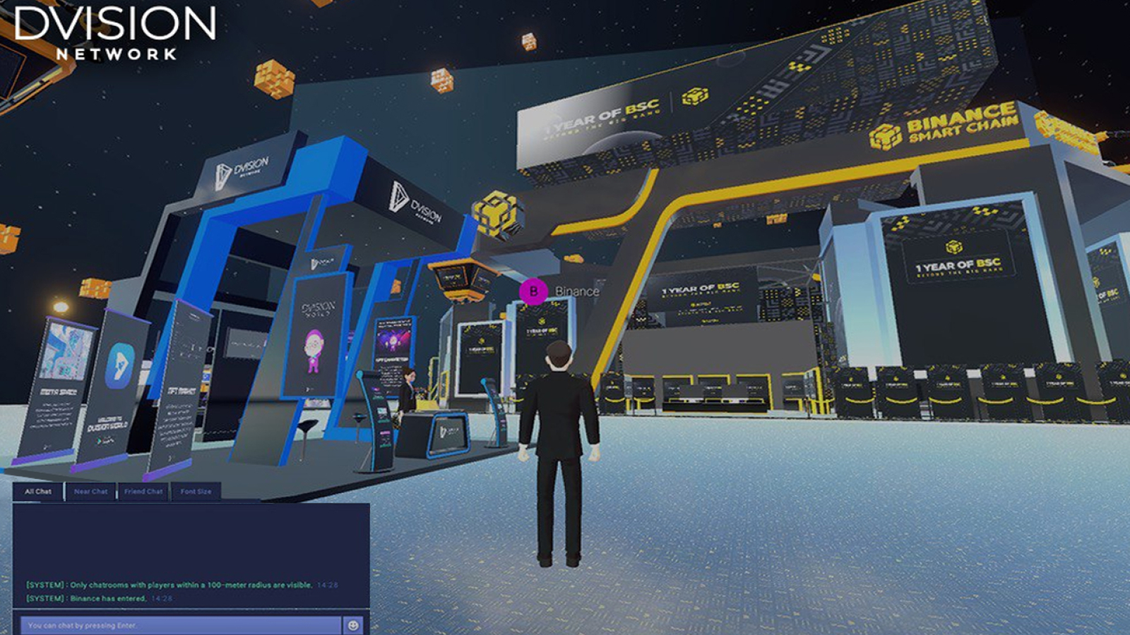 Dvision Announces the BSC 1st Anniversary in its Metaverse