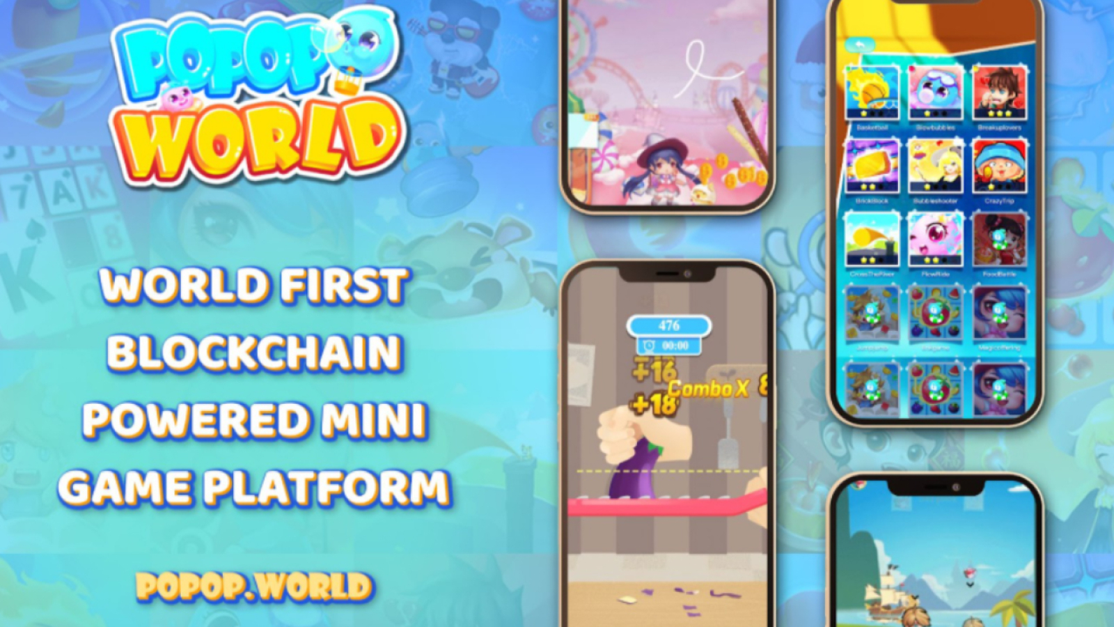 Popop World Raises $5.75 Million to Launch the World's First Blockchain-based Mini-Games Platform