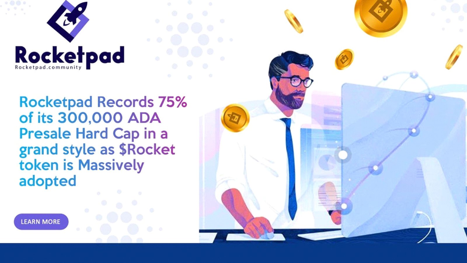 Rocketpad Records 75% of its 300,000 ADA Presale Hard Cap in a Grand Style as $Rocket Token is Massively Adopted