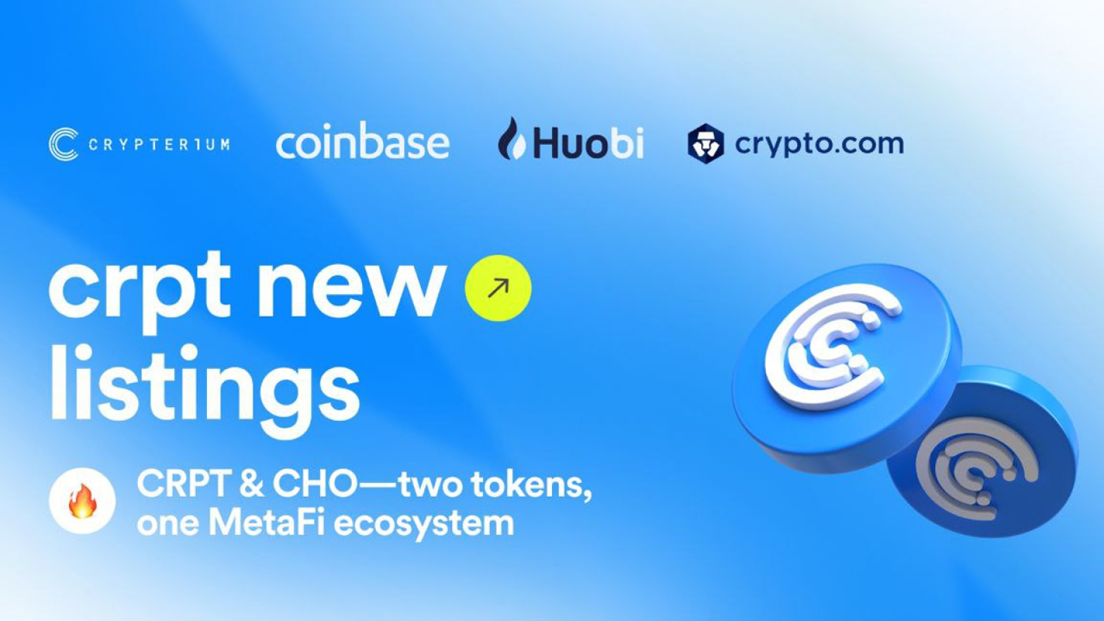 CRPT Shows 750% Growth After Being Listed on Coinbase, Huobi and Crypto.com