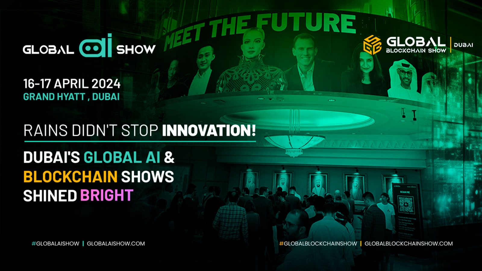 Dubai Defies Nature's Fury: Global AI and Blockchain Shows Shine Through Adverse Weather