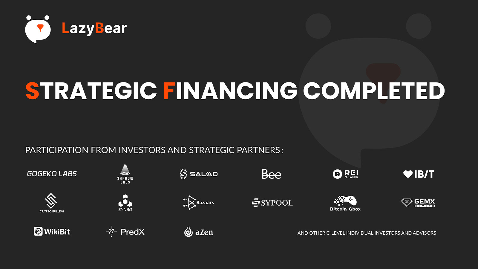LazyBear Secures 4 Million USDT in Strategic Financing to Revolutionize Crypto Trading