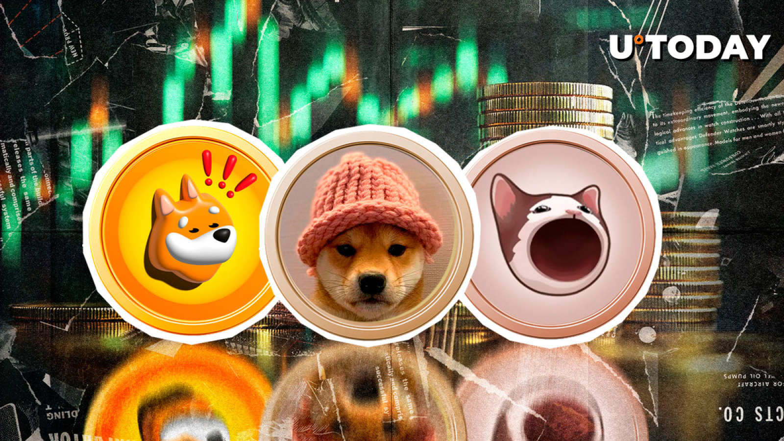 Meme Cryptos BONK, WIF, POPCAT Best Performers in Top 100 - U.Today