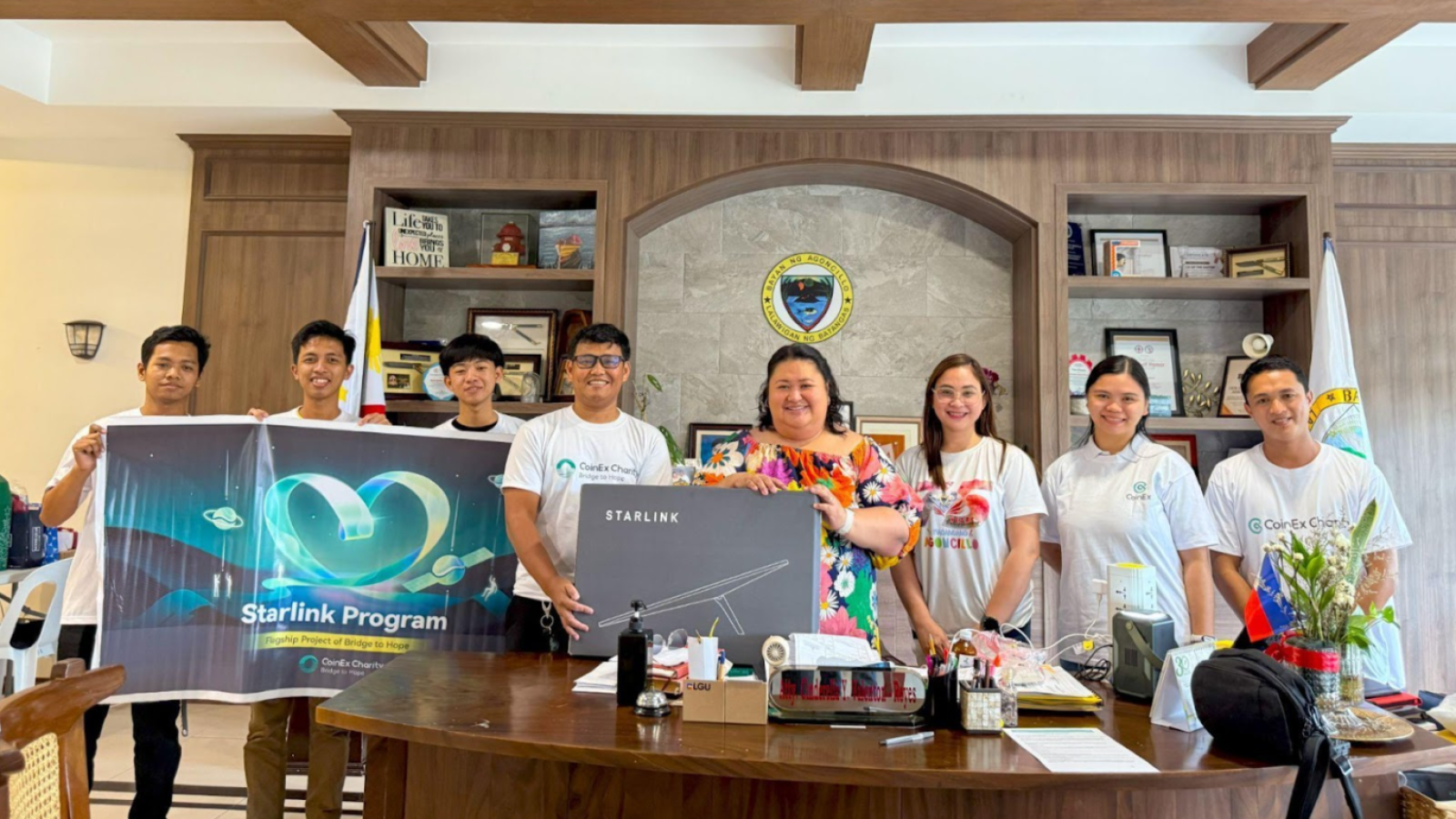 CoinEx Charity Deploys Third Starlink Unit in the Philippines
