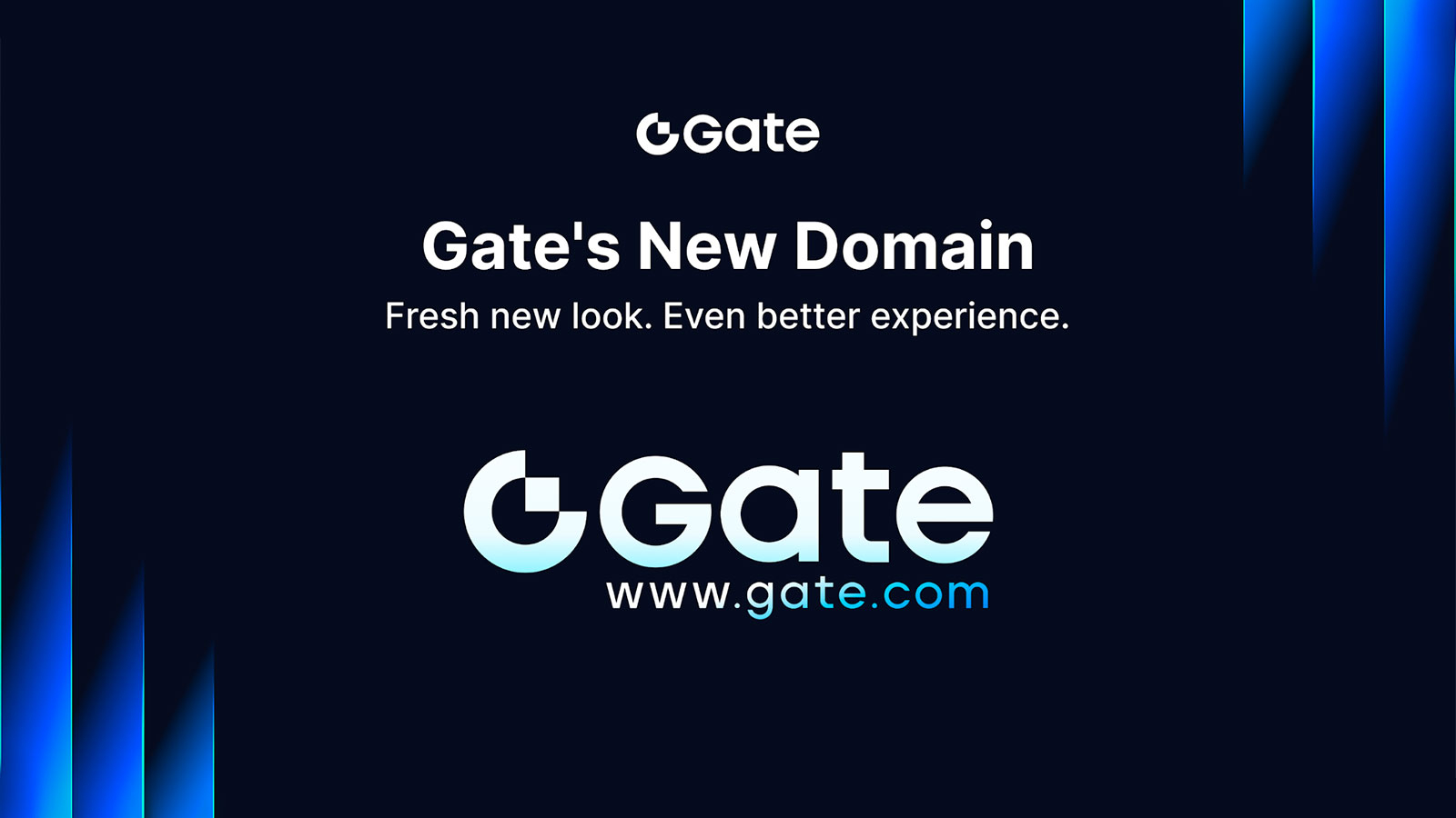 Gate Introduces Brand New Domain Gate.com and Brand Logo, Advancing Toward the "Next-Generation Crypto Exchange"