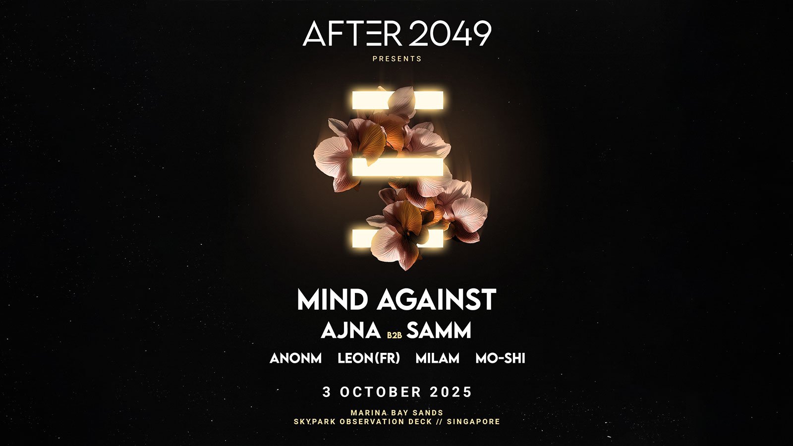 AFTER 2049 Reveals Headliners Mind Against and Ajna & Samm for Singapore Grand Prix Weekend Kickoff