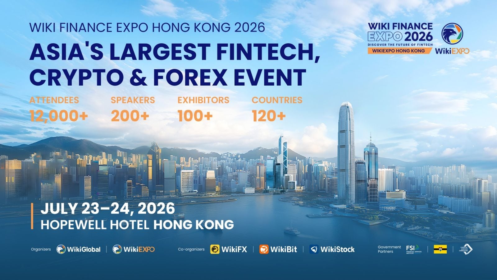 Wiki Finance Expo Hong Kong 2026: Asia's Largest Fintech & Web3.0 event Set for July