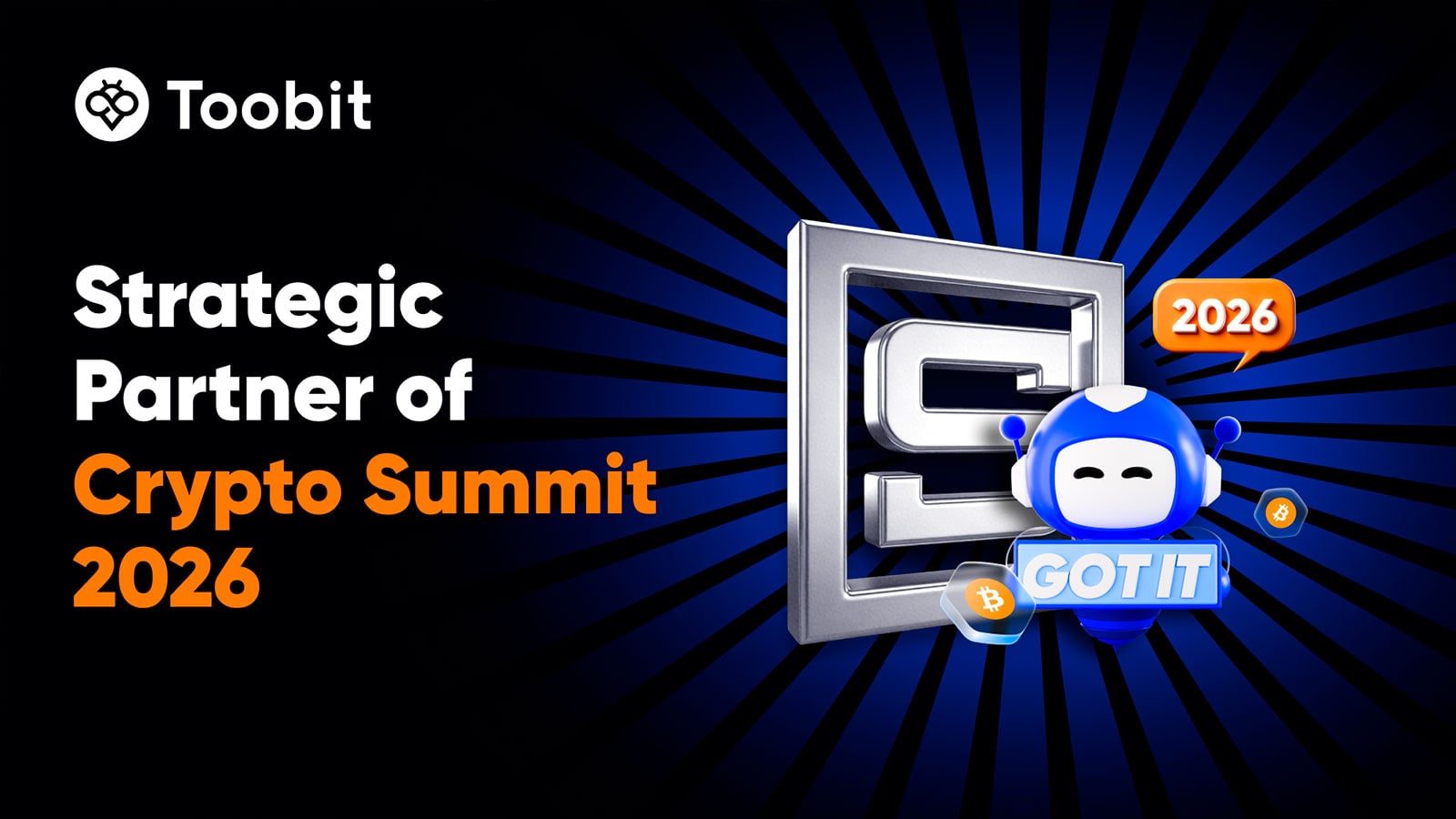 Toobit Joins Crypto Summit 2026 as Strategic Partner