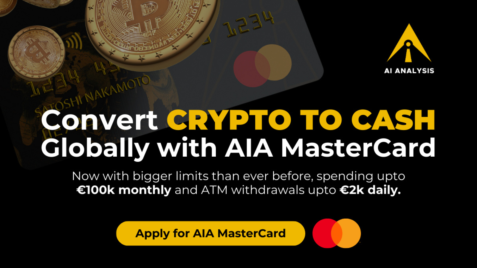 AI Analysis Launches The AIA Mastercard – The Future of Crypto-Fiat Transactions