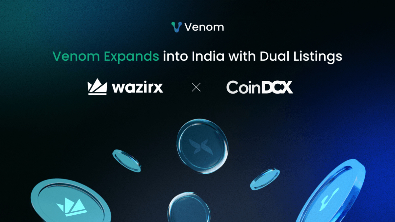 Venom Expands into India with Dual Listings on WazirX and CoinDCX