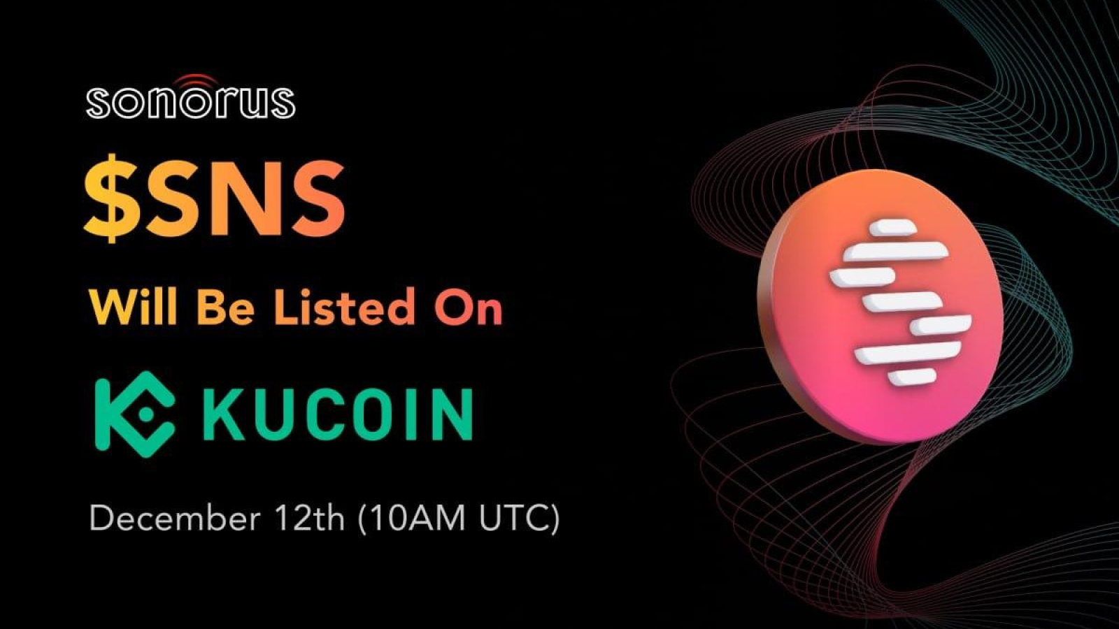 Sonorus' $SNS Token to Be Listed on Kucoin