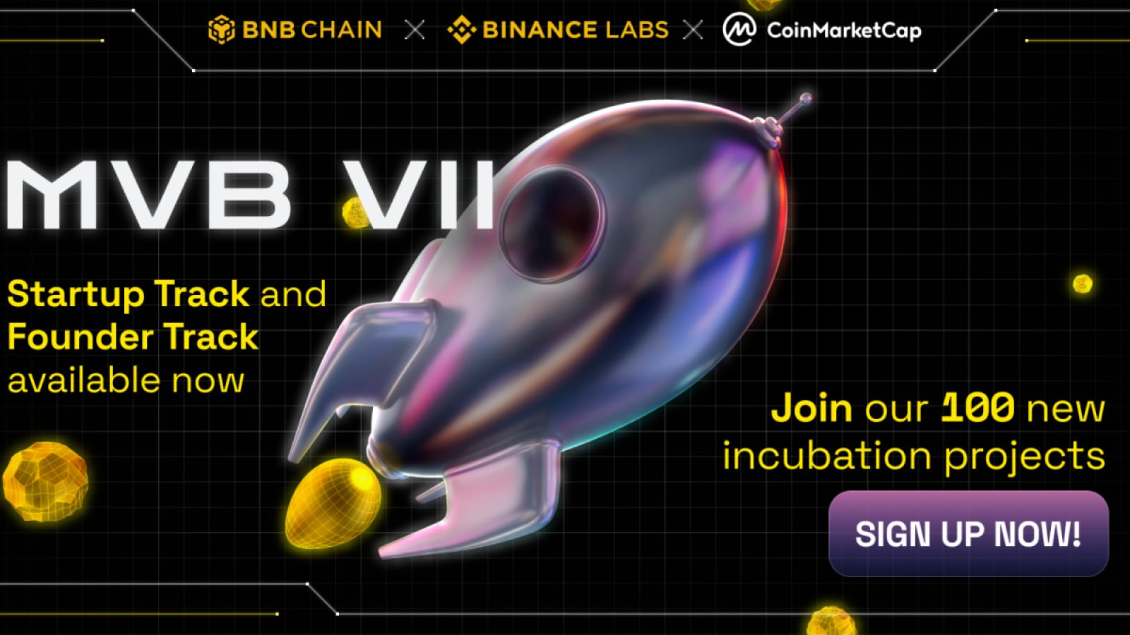 Binance Labs & BNB Chain Open New Founder-focused Track to Incubate 100 Early-stage Projects