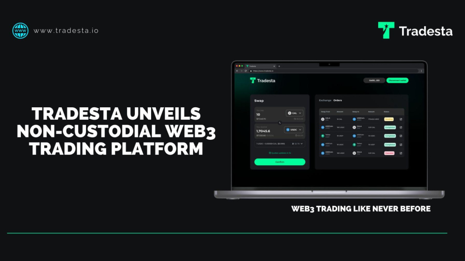 TradeSta Unveils Non-Custodial Web3 Trading Platform