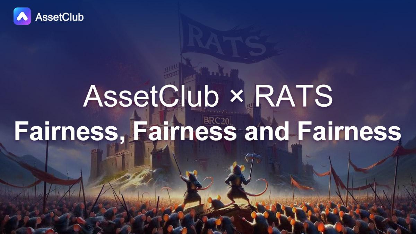 GameFi Project AssetClub Announced Adoption of BRC20-RATS for Further Development of the RATS Community