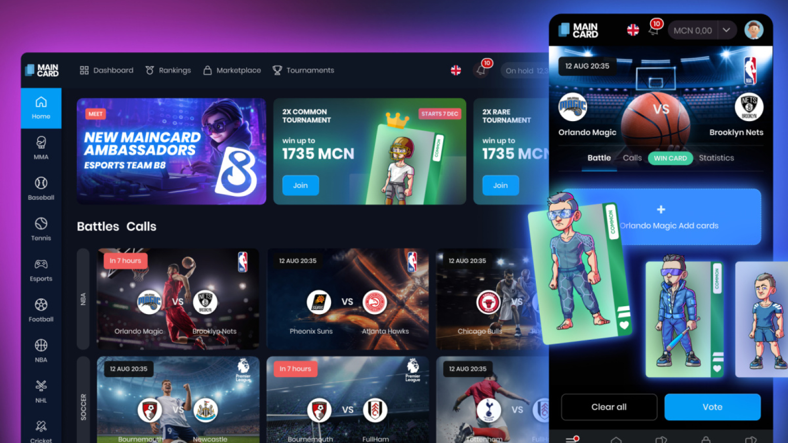 Web3 Sports Fantasy Manager Maincard.io is Breaking into Esports with Big-Name Partnerships