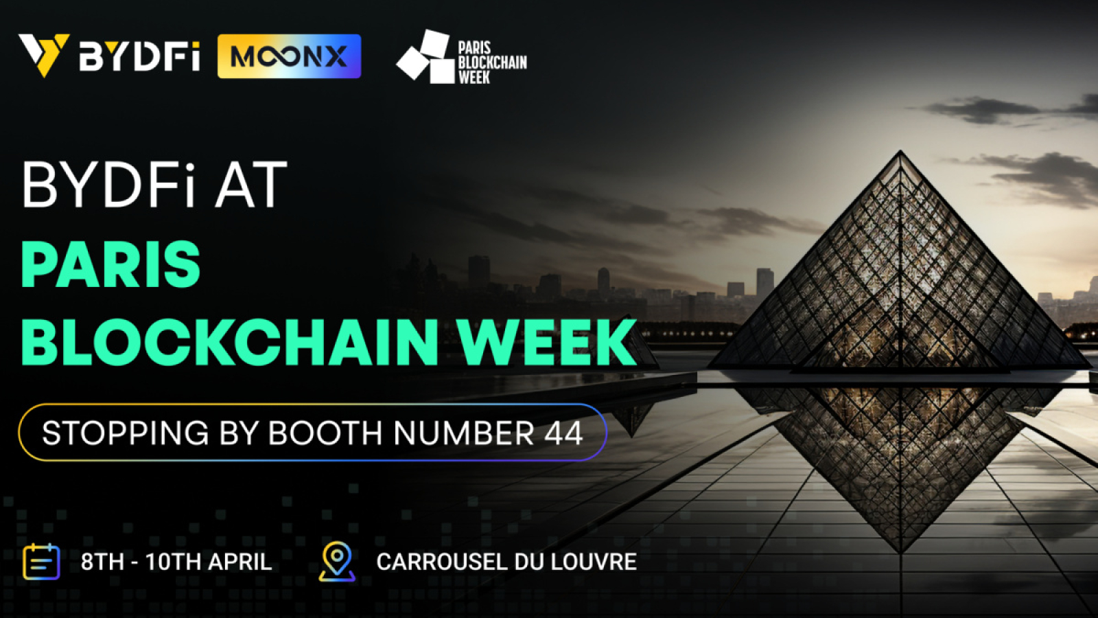 BYDFi’s 5th Anniversary Launches MoonX at Paris Blockchain Week 2025, Sparking the Web3 Era
