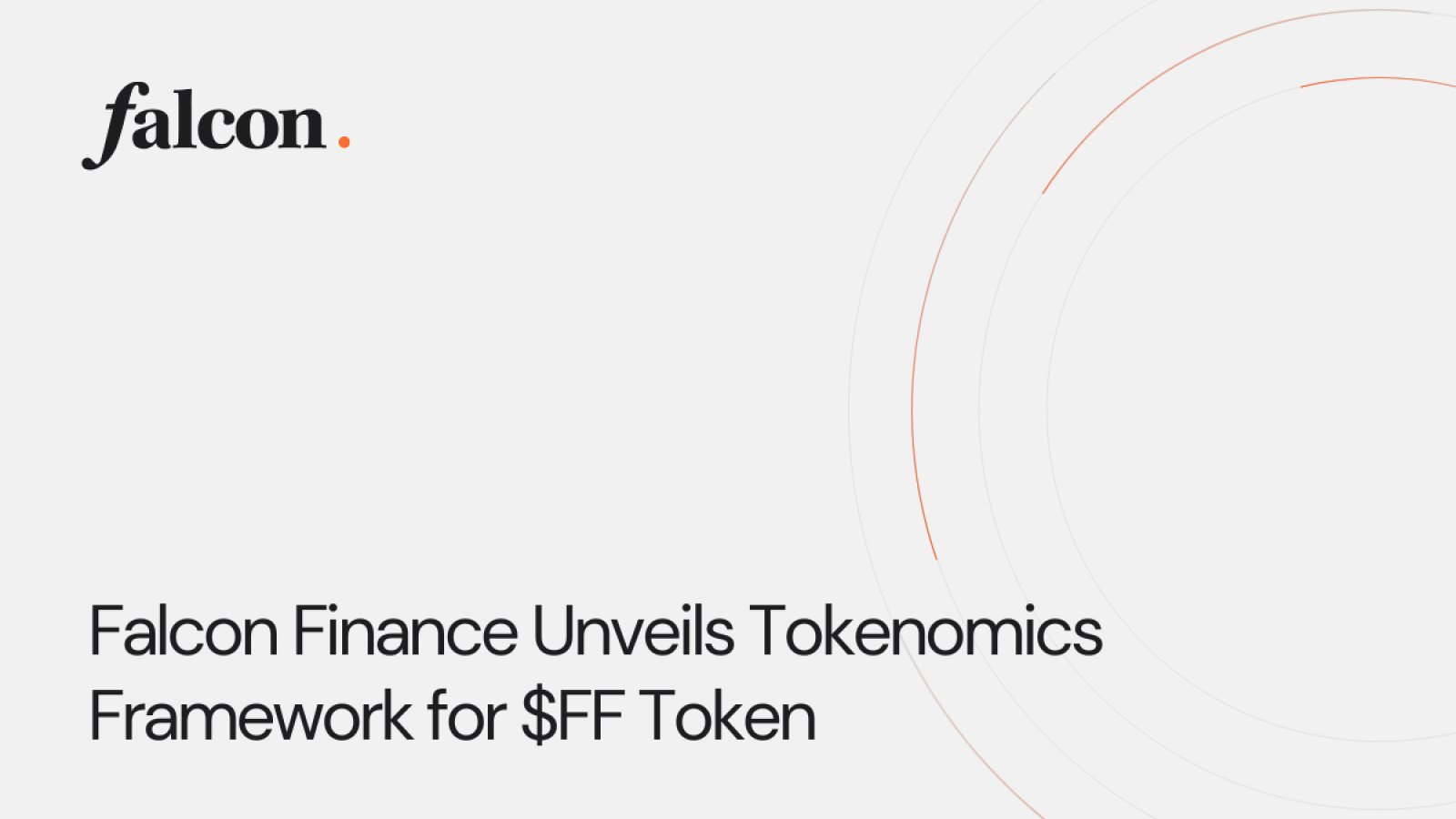 Falcon Finance Unveils Tokenomics Framework for $FF Token