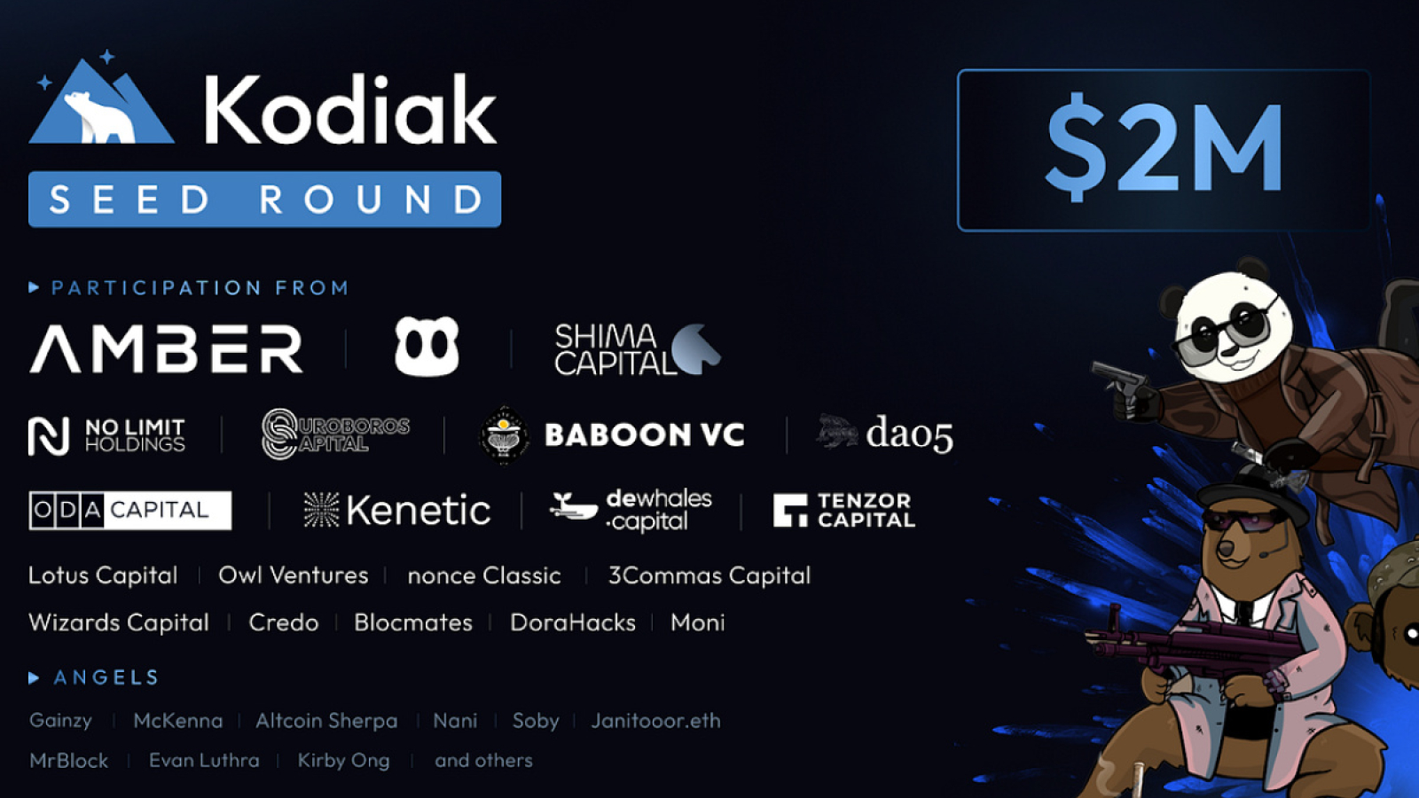 Kodiak Finance Raises $2M Seed Round