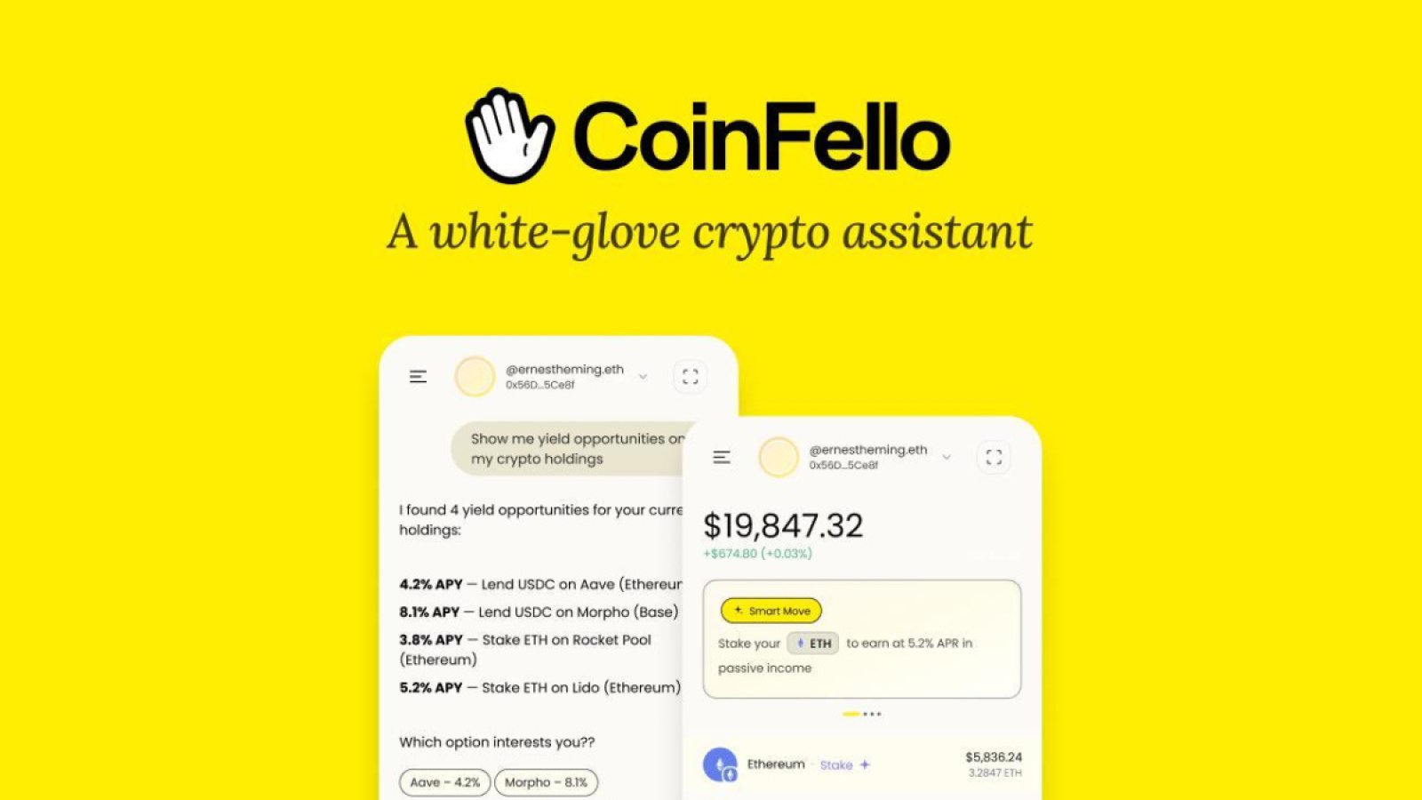 CoinFello: The First Self-Sovereign AI Agent for Using and Automating Any Smart Contract