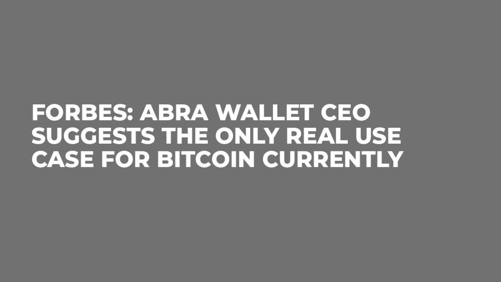 moving cryptocurrency from abra wallet to an hard wallet