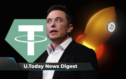 Elon Musk Makes DOGE Surge 28%, SHIB Listed by Bit2Me, Tether Slapped by New Class Action Lawsuit: Crypto News Digest by U.Today