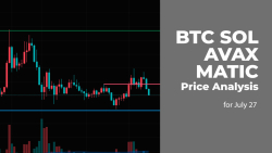 BTC, SOL, AVAX and MATIC Price Analysis for July 27