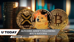 XRP Not Allowed Above $0.60, Dogecoin (DOGE) on Verge of Performing Vital Breakthrough, Bitcoin (BTC) Breaks 220-Day Downtrend