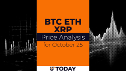 10월 25일 BTC, ETH 및 XRP 가격 분석