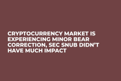 Cryptocurrency Market Is Experiencing Minor Bear Correction, SEC Snub Didn’t Have Much Impact 