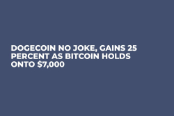 Dogecoin No Joke, Gains 25 Percent as Bitcoin Holds Onto $7,000