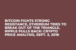 Bitcoin Fights Strong Resistance, Ethereum Tries to Break Out of the Triangle, Ripple Pulls Back: Crypto Price Analysis, Sept. 3, 2018